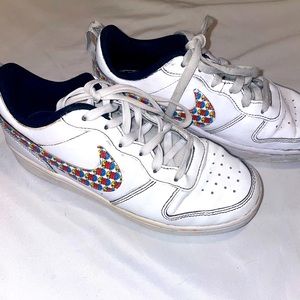 Nike court lows “play all day” kids size 5Y shoes